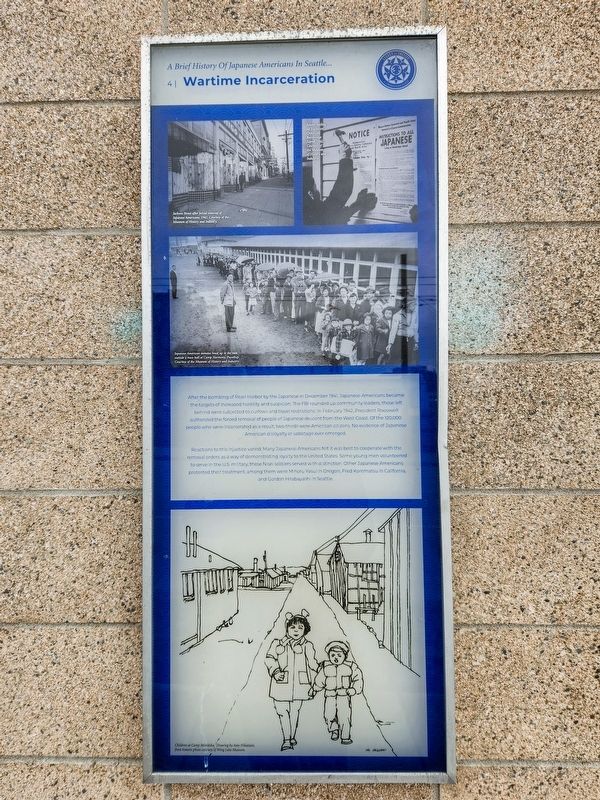 Wartime Incarceration Marker. Click for full size. Wartime Incarceration Marker image. Click for full size.