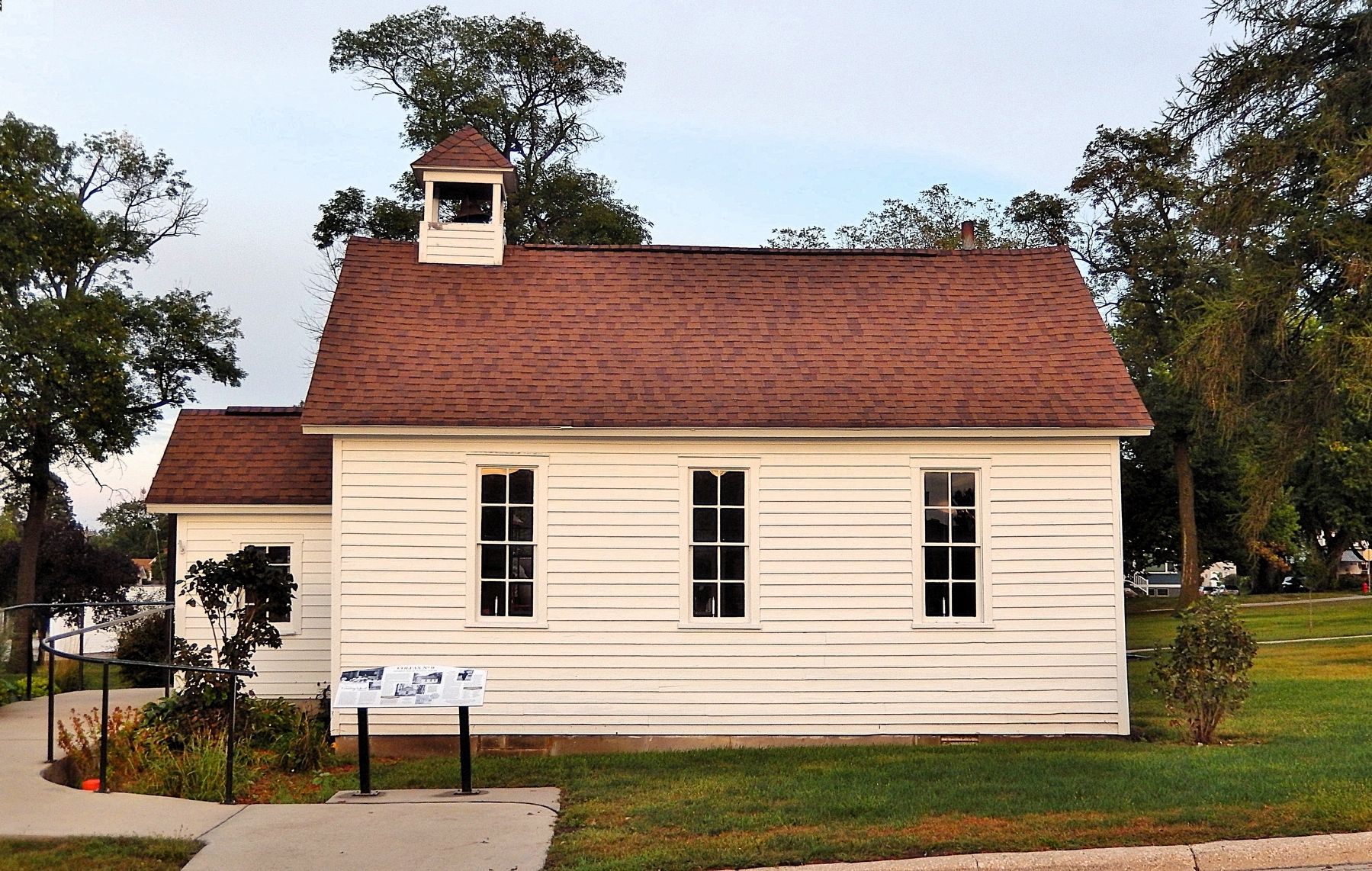 Colfax No. 9 Schoolhouse (<i>west elevation</i>). Click for full size. Colfax No. 9 Schoolhouse (<i>west elevation</i>) image. Click for full size.