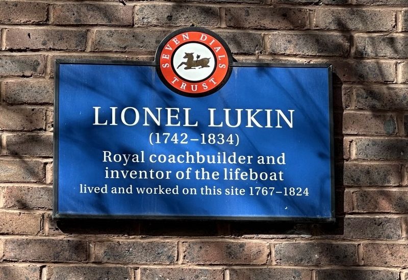 Lionel Lukin (1742-1834) Marker image. Click for full size.
