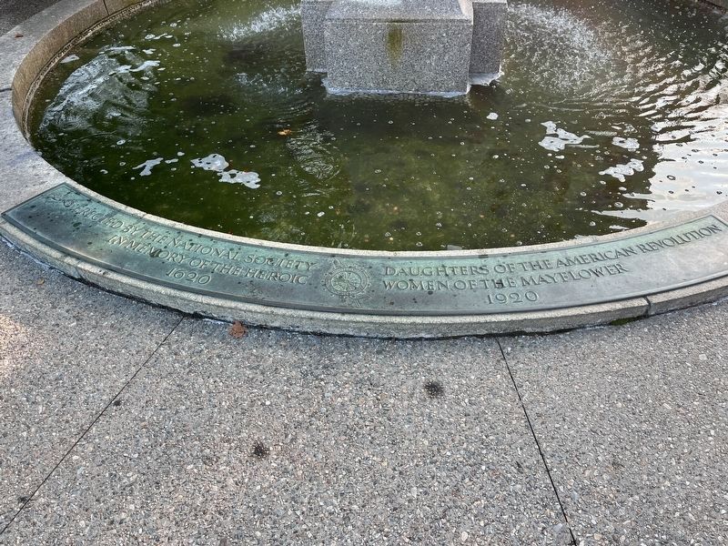 Pilgrim Mother Statue Marker image. Click for full size.