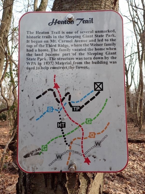 Heaton Trail Marker. Click for full size. Heaton Trail Marker image. Click for full size.