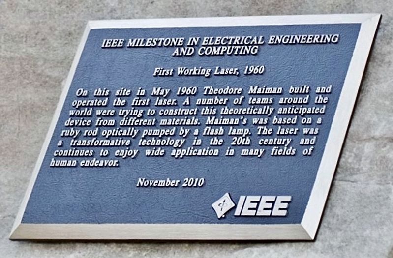 First Working Laser Marker. Click for full size. First Working Laser Marker image. Click for full size.