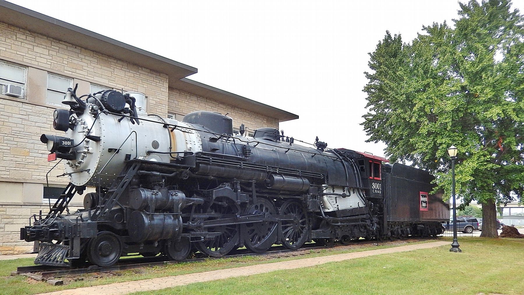 Chicago, Burlington & Quincy Locomotive 3001. Click for full size. Chicago, Burlington & Quincy Locomotive 3001 image. Click for full size.