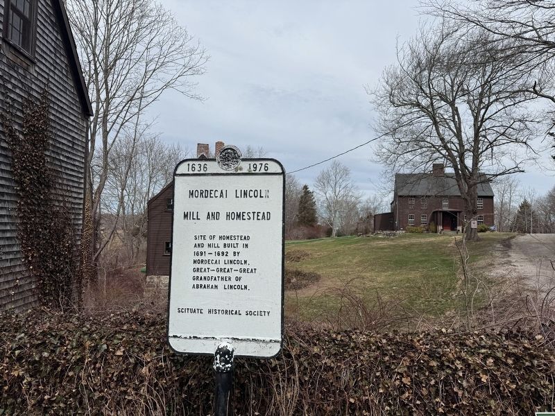 Mordecai Lincoln Mill and Homestead Marker. Click for full size. Mordecai Lincoln Mill and Homestead Marker image. Click for full size.