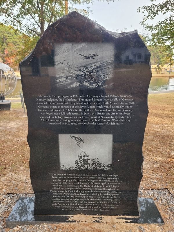 World War II Marker - Reverse Side. Click for full size. World War II Marker - Reverse Side image. Click for full size.