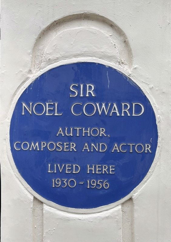 Sir No๋l Coward Marker. Click for full size. Sir No๋l Coward Marker image. Click for full size.