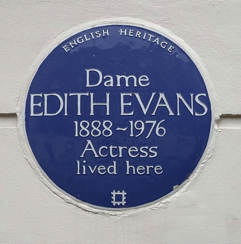 Dame Edith Evans Marker. Click for full size. Dame Edith Evans Marker image. Click for full size.