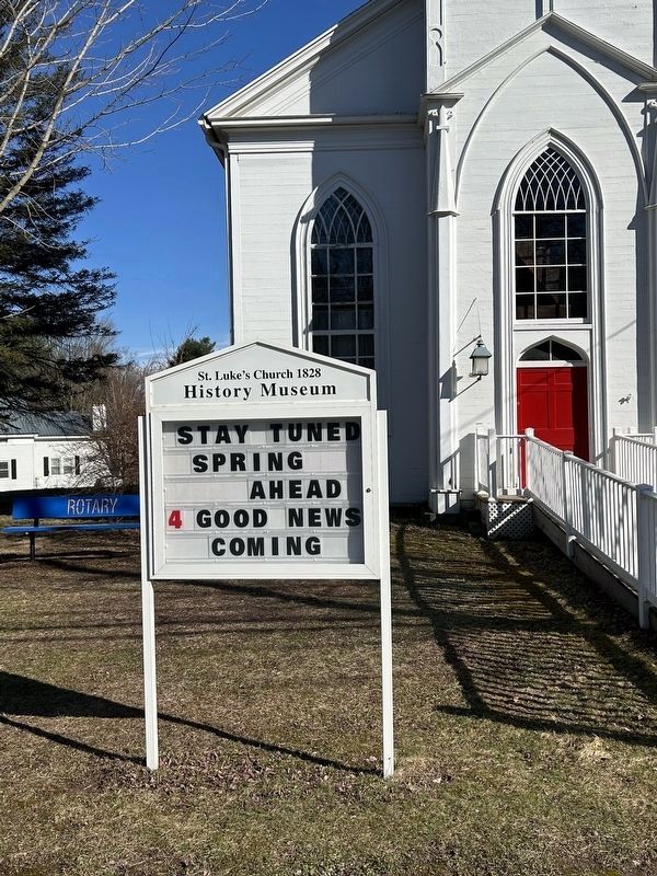 St Luke's 1828 Church Sign. Click for full size. St Luke's 1828 Church Sign image. Click for full size.