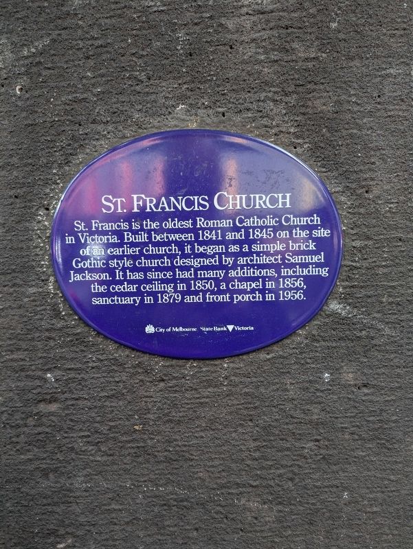St. Francis Church Marker. Click for full size. St. Francis Church Marker image. Click for full size.
