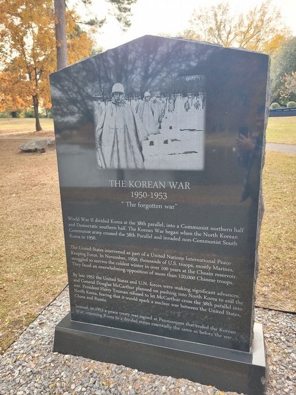 The Korean War Marker. Click for full size. The Korean War Marker image. Click for full size.