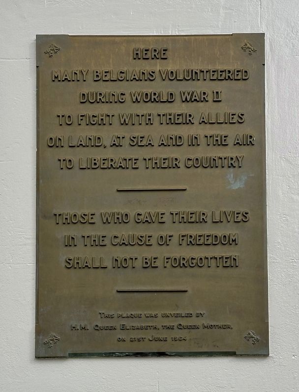 Belgian Volunteers Marker image. Click for full size.