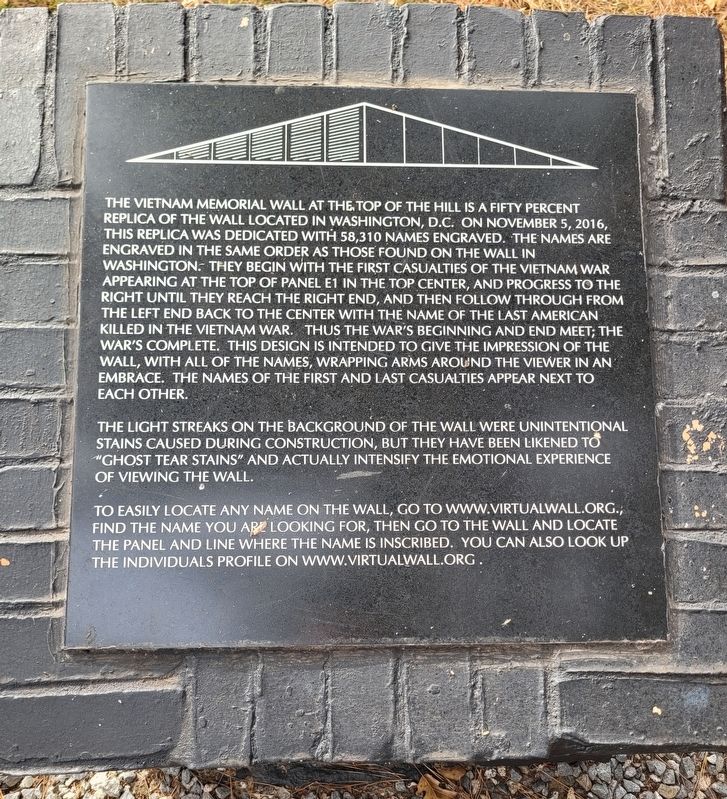 Vietnam Memorial Wall Marker. Click for full size. Vietnam Memorial Wall Marker image. Click for full size.