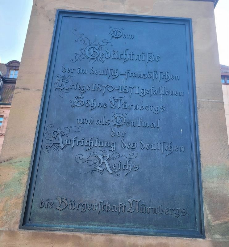 Franco-Prussian War Memorial - Panel 1 image. Click for full size.
