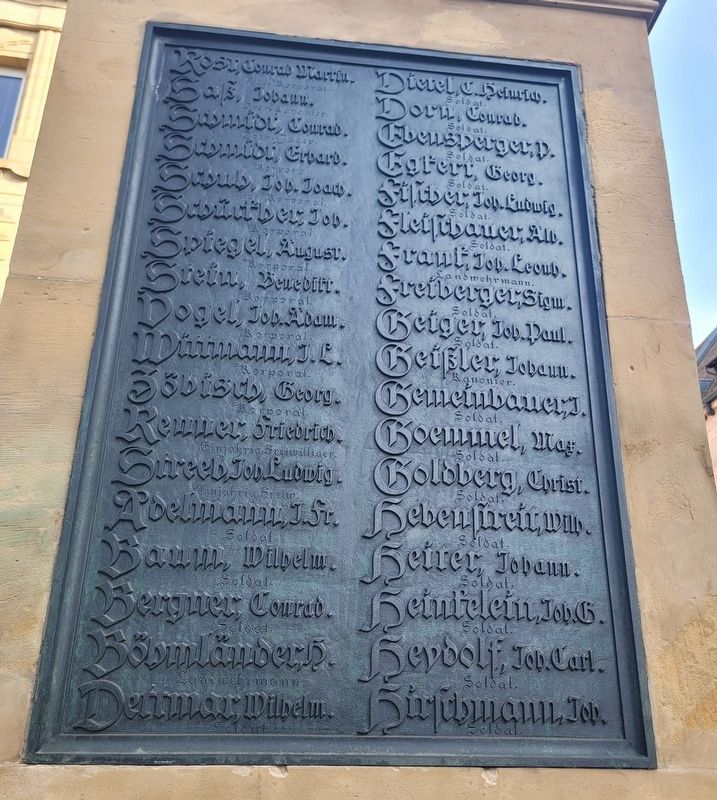 Franco-Prussian War Memorial - Panel 2 image. Click for full size.
