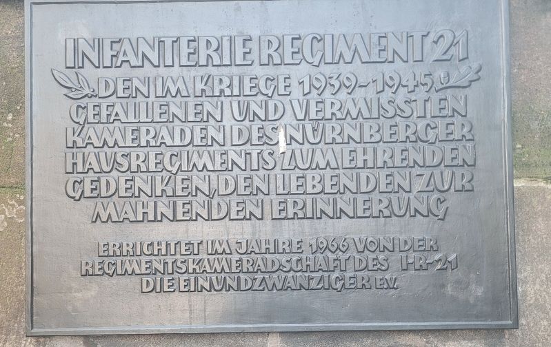 Infanterie-Regiment 21 / Infantry Regiment 21 Marker. Click for full size. Infanterie-Regiment 21 / Infantry Regiment 21 Marker image. Click for full size.