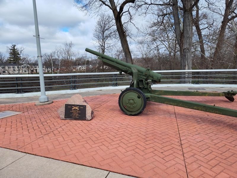 D-134 Artillery Memorial Bridge Marker. Click for full size. D-134 Artillery Memorial Bridge Marker image. Click for full size.