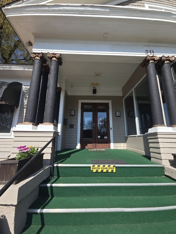 Carson McCullers Marker to the left of the main entrance. Click for full size. Carson McCullers Marker to the left of the main entrance image. Click for full size.