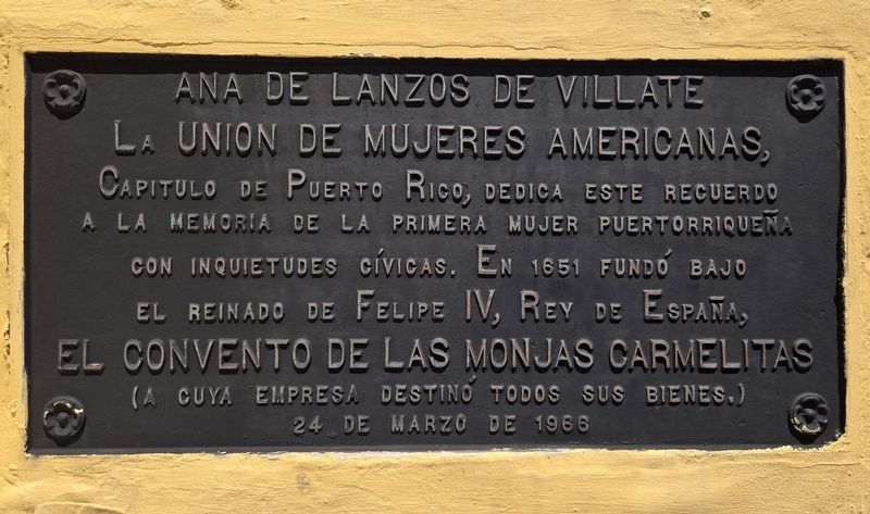 Anna de Lanzos de Villate Marker image. Click for full size.