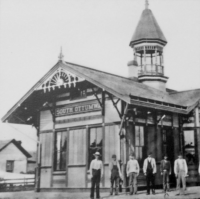 Marker detail: South Ottumwa Station. Click for full size. Marker detail: South Ottumwa Station image. Click for full size.