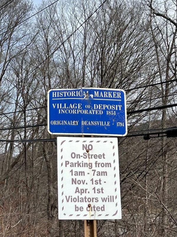 Village of Deposit Marker image. Click for full size.