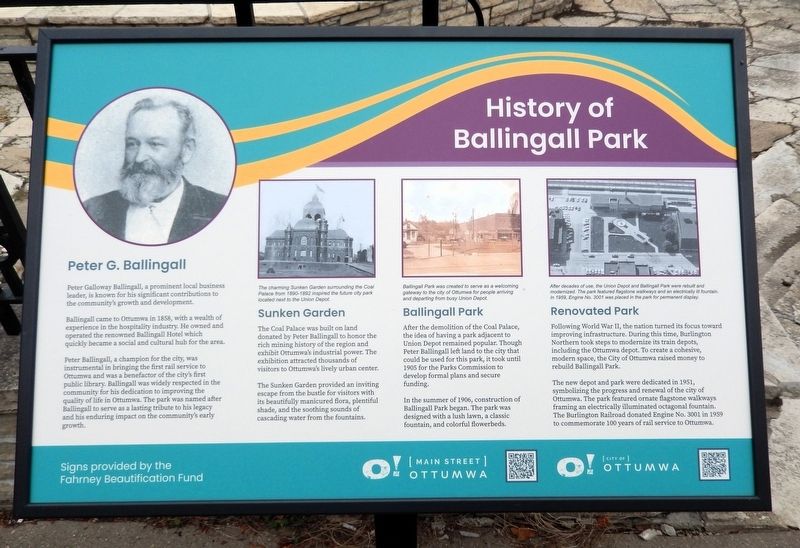 History of Ballingall Park Marker. Click for full size. History of Ballingall Park Marker image. Click for full size.