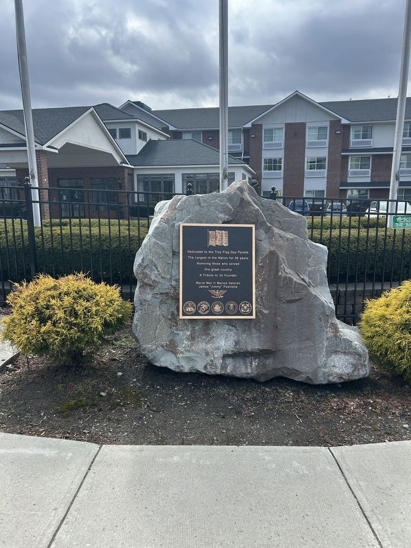 Troy Flag Day Parade Marker. Click for full size. Troy Flag Day Parade Marker image. Click for full size.