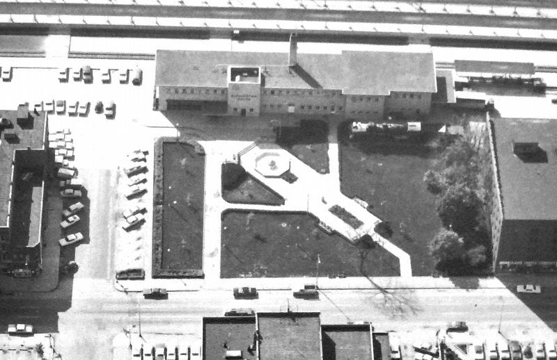 Marker detail: Renovated Park (<i>aerial view</i>). Click for full size. Marker detail: Renovated Park (<i>aerial view</i>) image. Click for full size.