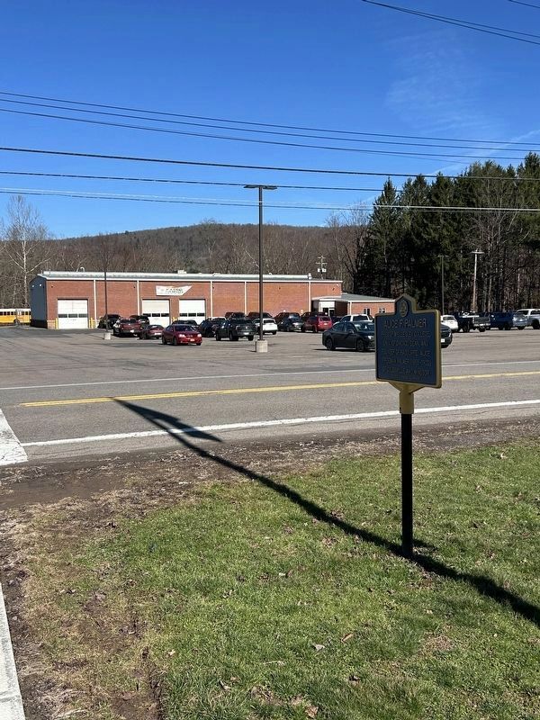Alice F. Palmer Marker - Bus Garage Across The Street image. Click for full size.
