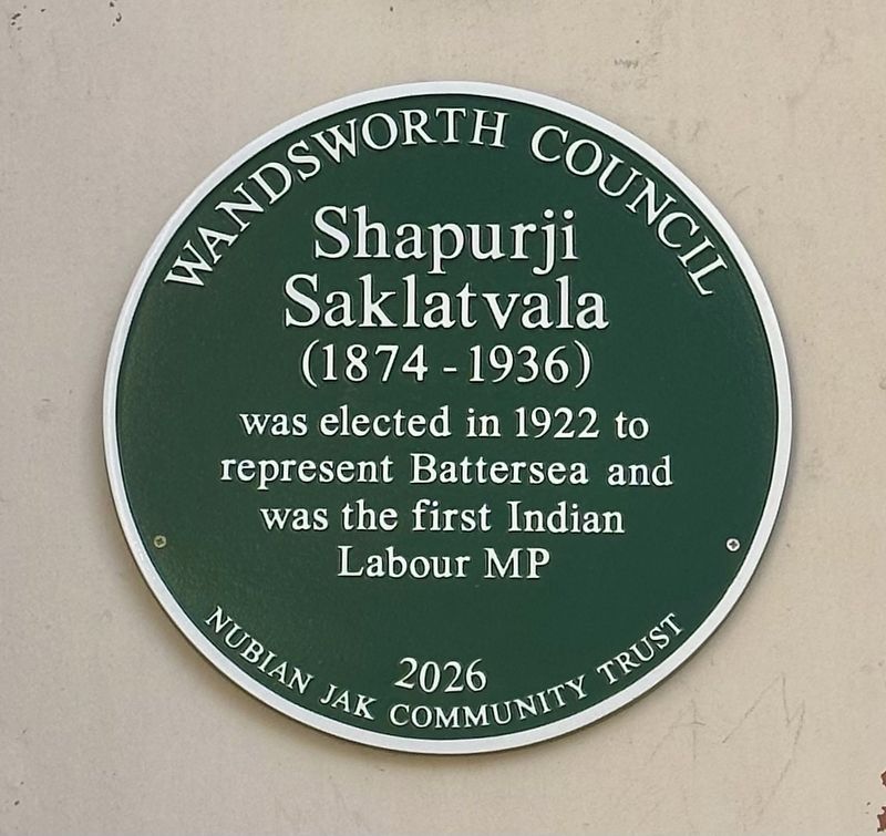 Shapurji Saklatvala Marker image. Click for full size.