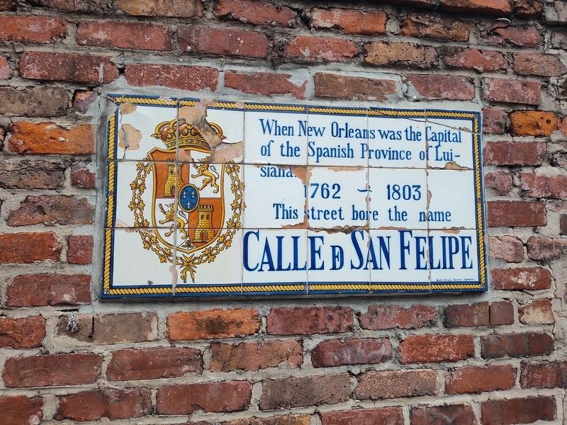 Calle de San Felipe Marker. Click for full size. Calle de San Felipe Marker image. Click for full size.