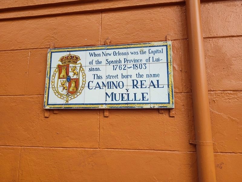 Camino Real y Muelle Marker. Click for full size. Camino Real y Muelle Marker image. Click for full size.