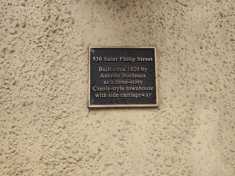 530 Saint Philip Street Marker image. Click for full size.