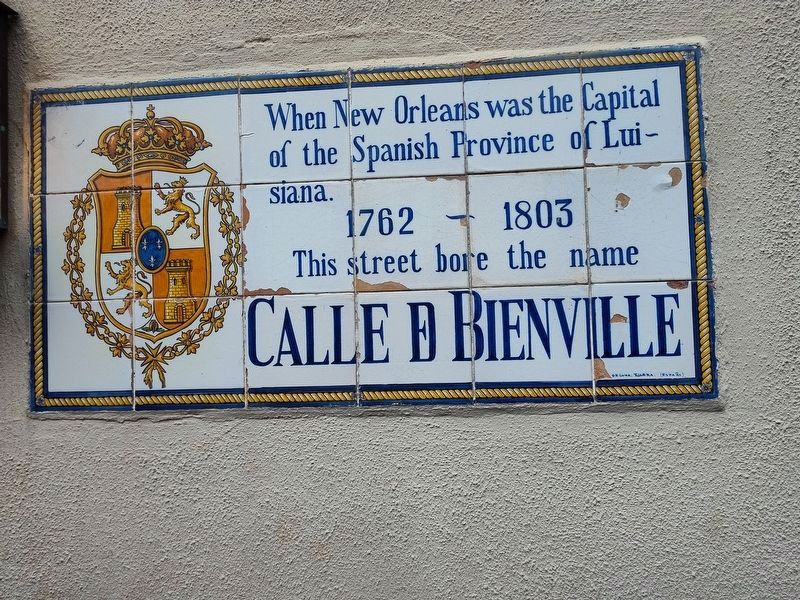 Calle de Bienville Marker image. Click for full size.