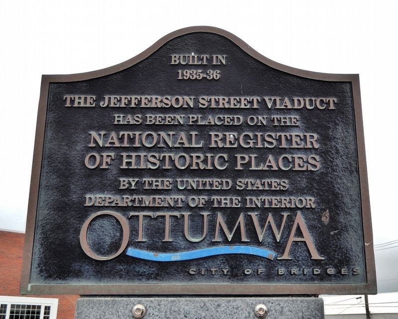 The Jefferson Street Viaduct Marker image. Click for full size.