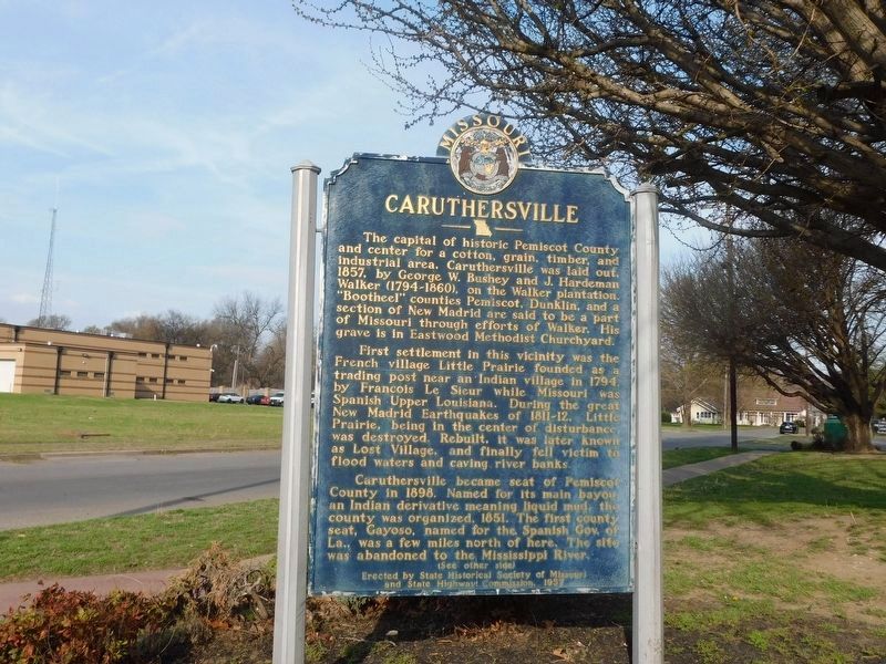 Caruthersville Marker. Click for full size. Caruthersville Marker image. Click for full size.