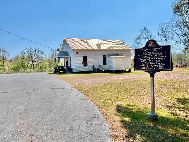 Lebanon Church Marker. Click for full size. Lebanon Church Marker image. Click for full size.