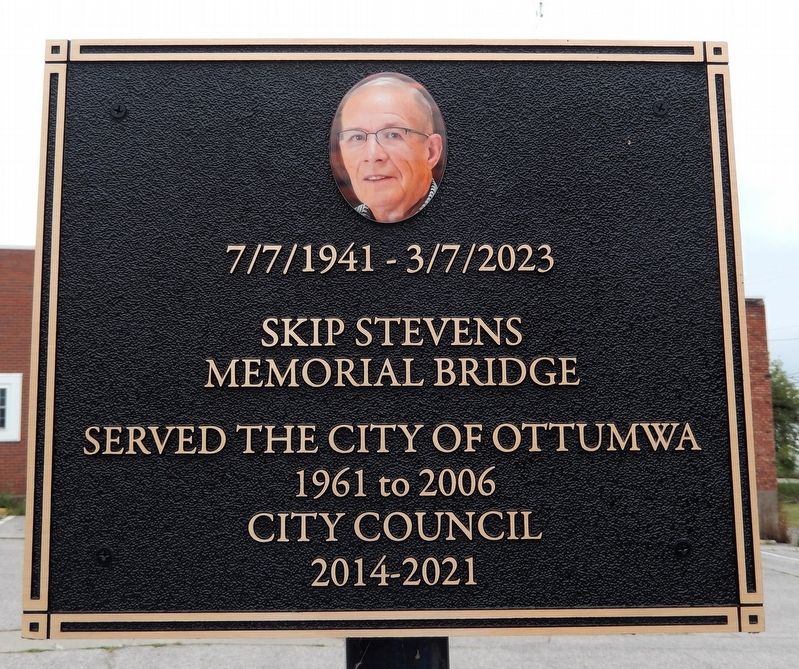 Skip Stevens Memorial Bridge Marker image. Click for full size.