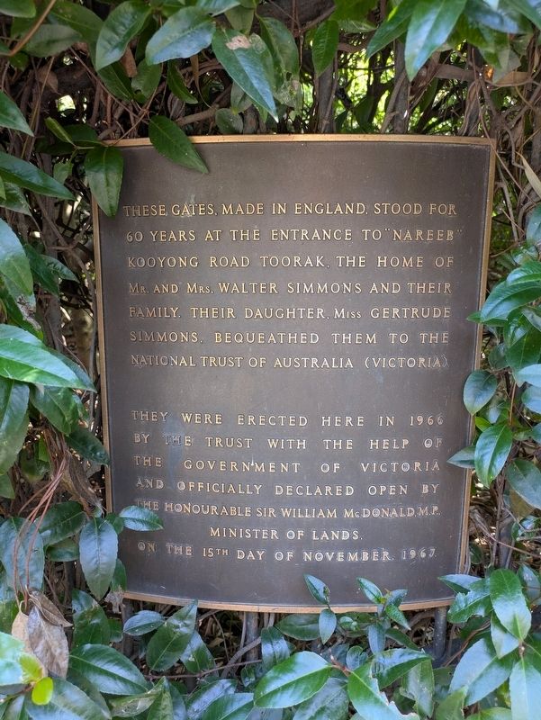 Domain Road Gate Marker. Click for full size. Domain Road Gate Marker image. Click for full size.