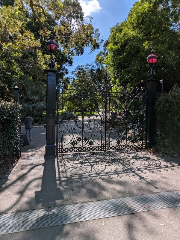 Domain Road Gate. Click for full size. Domain Road Gate image. Click for full size.