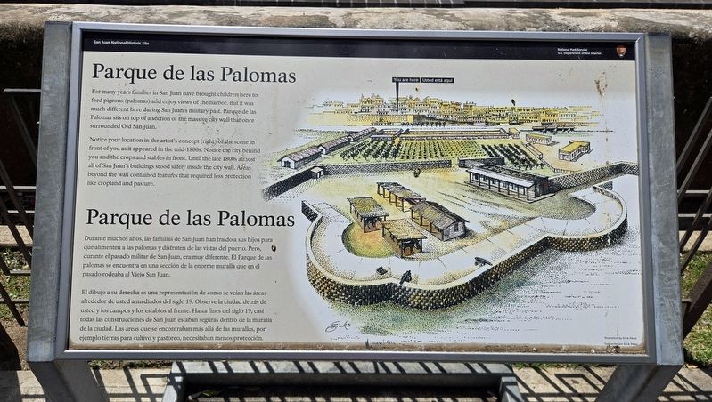 Parque de las Palomas Marker. Click for full size. Parque de las Palomas Marker image. Click for full size.