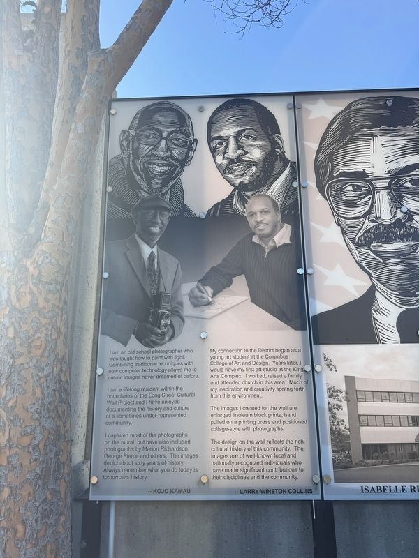 Artist statements on the Long Street Bridge and Cultural Wall. Click for full size. Artist statements on the Long Street Bridge and Cultural Wall image. Click for full size.