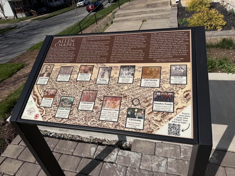 The History of Allen Chapel Marker. Click for full size. The History of Allen Chapel Marker image. Click for full size.
