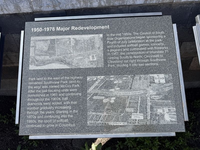 1950-1978 Major Redevelopment Marker. Click for full size. 1950-1978 Major Redevelopment Marker image. Click for full size.