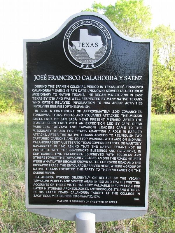 Jose Francisco Calahorra y Saenz Marker image. Click for full size.