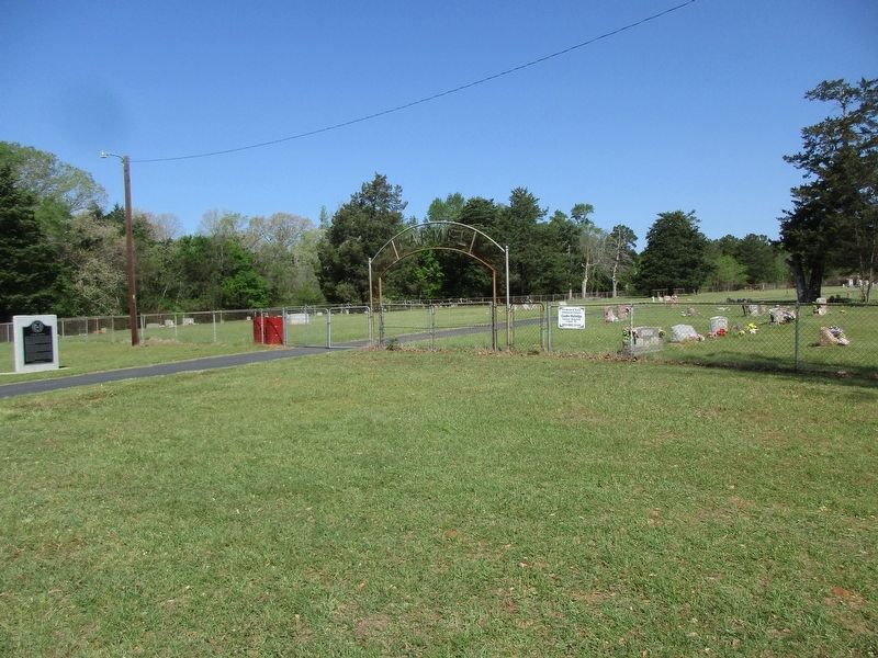Carmel Cemetery and marker. Click for full size. Carmel Cemetery and marker image. Click for full size.