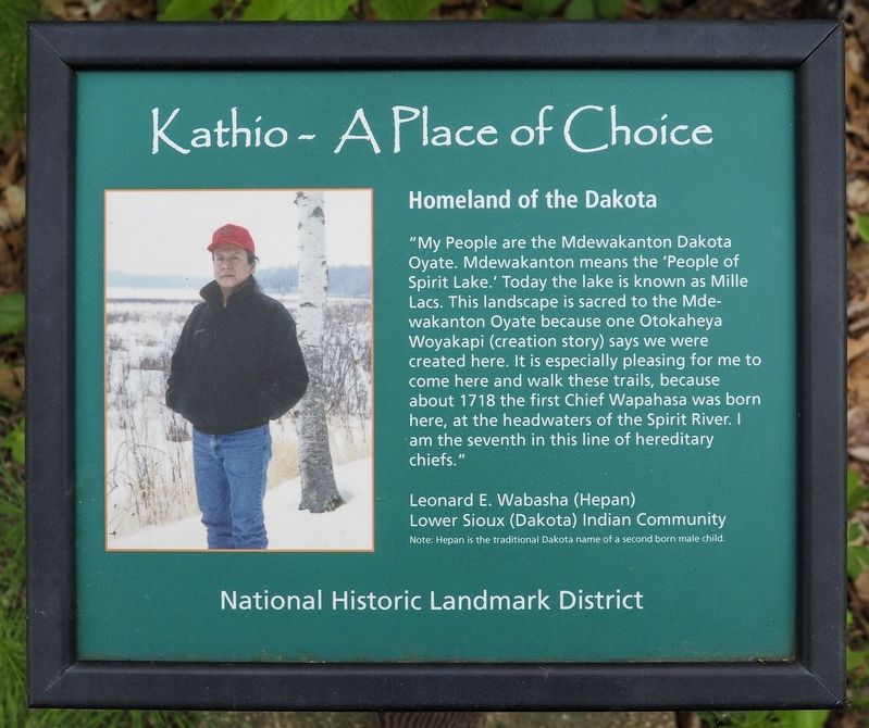 Homeland of the Dakota Marker. Click for full size. Homeland of the Dakota Marker image. Click for full size.