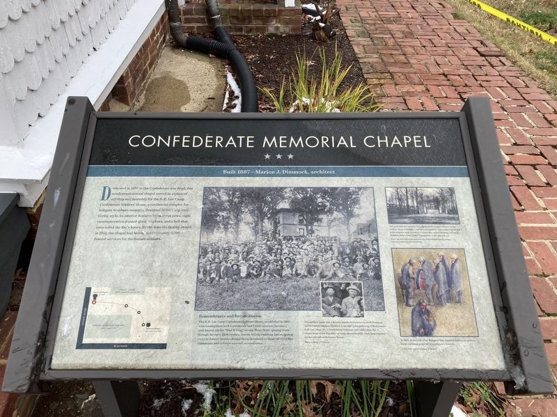 Confederate Memorial Chapel Marker image. Click for full size.