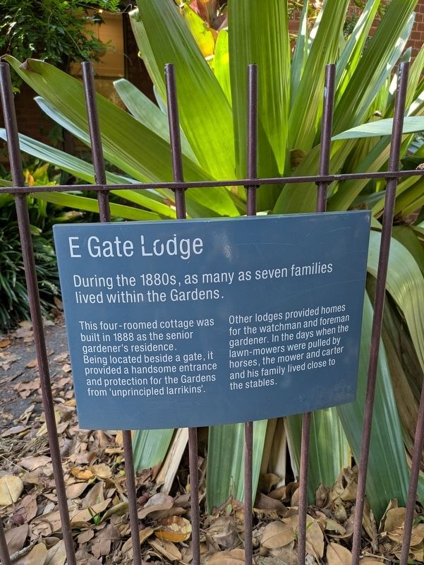 E Gate Lodge Marker. Click for full size. E Gate Lodge Marker image. Click for full size.