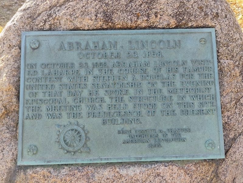 Abraham Lincoln Marker. Click for full size. Abraham Lincoln Marker image. Click for full size.
