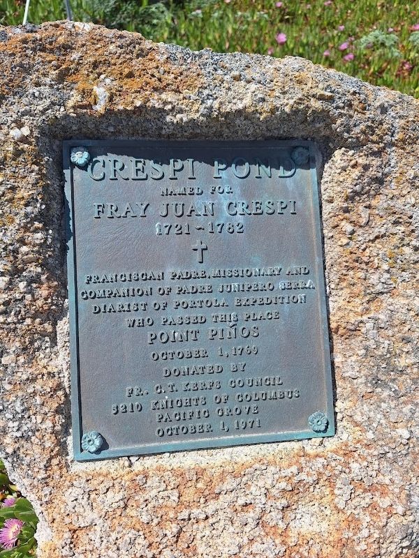 Crespi Pond Marker. Click for full size. Crespi Pond Marker image. Click for full size.